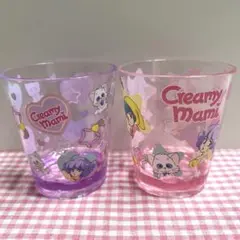 ♡魔法の天使クリィミーマミ♡プラカップ 2個セット　ピンク　紫　コップ　クリア
