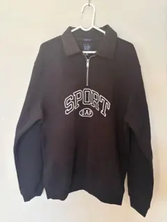 GAP ヴィンテージソフト SPORTロゴ ハーフジップ スウェット　タグ付きのサムネイル