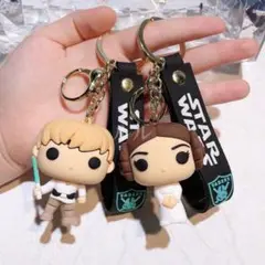 スターウォーズ ルーク＆レイヤ キーホルダーセット