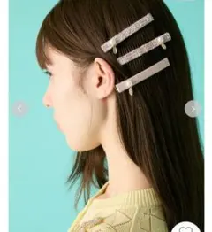 新品未使用タグ付き☆リリーブラウン　ツイード×ベロアヘアクリップセット