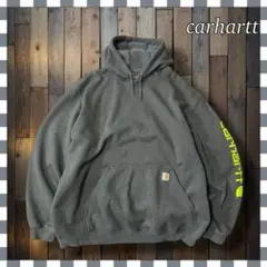 carharttカーハート スリーブロゴ プルオーバー パーカー4XL