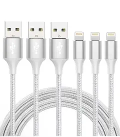 ライトニング 2M 3本セット シルバー