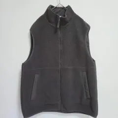 GU　フリースジップベスト　グレー　Mサイズ　ユニセックス