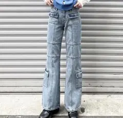 laguagem フレアデニム ベルボトム デニム ジーンズ ストレート 23のサムネイル