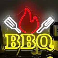おまけ付【ネオン祭りセール】在庫限り【New】超人気 BBQネオンサイン T