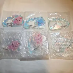 しずくちゃん アクリルカラビナ 6個セット