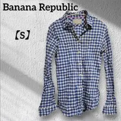 Banana Republic 【S】チェック柄 シャツ トップス レディース