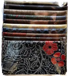 大島紬 はぎれ 10枚セット 正絹　No13-D 「おまけ付き」