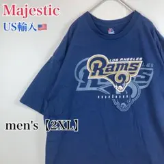●T950【US輸入】NFLロサンゼルス・ラムズ 半袖 Tシャツ 【2XL】