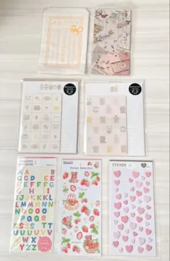 シール♡ミニバッグ♡レターセット 可愛い7点セット