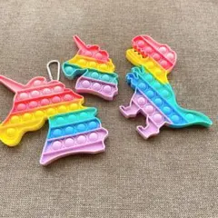 プッシュポップバブル 子供向けおもちゃ 知育玩具 3個セット かわいい