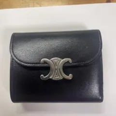 CELINE Triomphe 三つ折り財布 ブラック - メルカリ