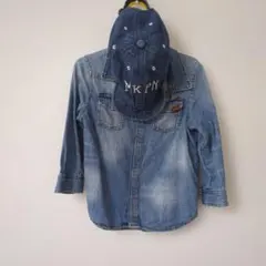 &DENIM デニムシャツ キャップ セット 98cm