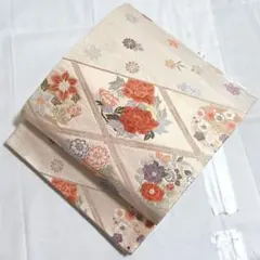 A◇着物くつろぎ 鳳凰に唐草唐花 金糸 引箔 六通 正絹 フォーマルな