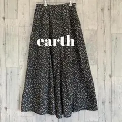 earth アースミュージック&エコロジー ロング フレア スカート 花柄