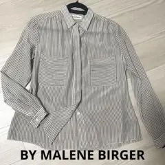 BY MALENE BIRGERバイマレーネビルガーストライプシルクブラウスのサムネイル