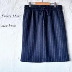 美品Free's Mart 膝下タイトスカート フリー ストライプネイビー927のサムネイル