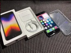 【美品】iphoneSE3 Mid Night 64g バッテリー99%！