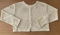 レトロガール 2wayメッシュ カーディガン トップス イエロー