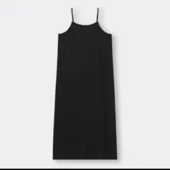 GU スリット入りリブキャミソールワンピース