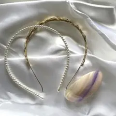 カチューシャ・バレッタ3点セット