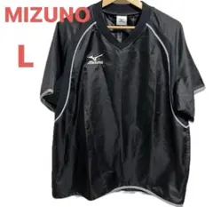 MIZUNO 半袖ピステ・ウィンドブレーカー L ブラック