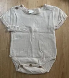 即購入可★匿名配送★Cottoli ベージュ ニットロンパース70cm