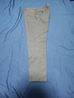 スーツカンパニー　グレー 　ウインドペンチェック柄 スラックス　テーパード　夏用