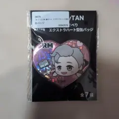 TinyTAN 寝そべり エクストラ缶バッジ RM 3個セット ハート型缶バッジ