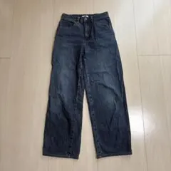 UNIQLO U ストレートデニム ダークブルー Mサイズ