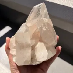 ヒマラヤ水晶】ピンクマニカラン 水晶クラスター 原石 1136g 天然石