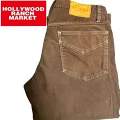 ハリウッドランチマーケット HRM コットンパンツ　ブラウン　W32