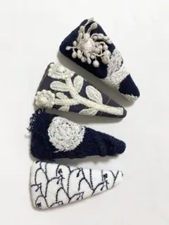 HWハッピーセット 8 ハンドメイド ミナペルホネン パッチンピン ヘアピン