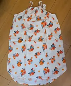 H&M フラワープリント ノースリーブワンピース US 9-10