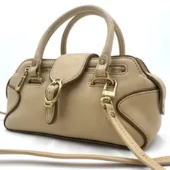 コールハーン✨ハンドバッグ 2way ミニバッグ ショルダー 本革 ベージュ
