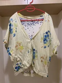 SUPER HAKKA 花柄ドルマンスリーブカーディガン