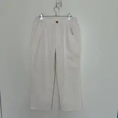 【新品未使用】ダンロップ メンズ スラックス/パンツ 白 Mサイズ股下63cm