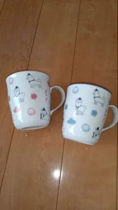 未使用品】 ぽすくまマグカップ 2セット ノリタケ 郵便局ノベルティ