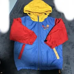 ミキハウス　フード付きジャンバー　カラフル110サイズ