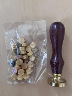 シーリングスタンプとワックスシールセット　結婚式　招待状　ペーパー