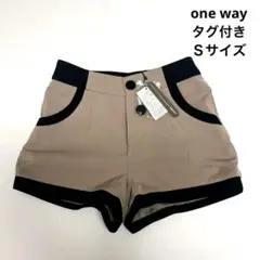 one way★バイカラー★ショートパンツ★Ｓ