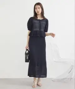 アースミュージックアンドエコロジー　セットアップ　Mサイズ　ネイビー