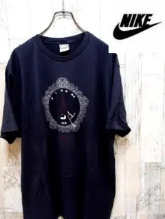 ナイキ Nike L ネイビー プリントTシャツ