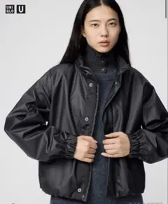 コーティングショートブルゾン L