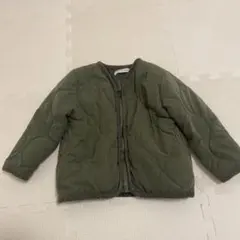 ママラク　アウター　ジャケット　ブルゾン　キルティング　カーキ　サイズ 95cm