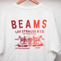【美品】BEAMS LEVI'S コラボ Tシャツ M ホワイト