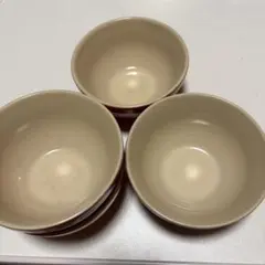 LE CREUSET ボウル オレンジ　レッド各二個セットのサムネイル