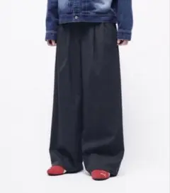 [即完品]ASSORTED 2 TUCK WIDE SLACKS GRAYのサムネイル