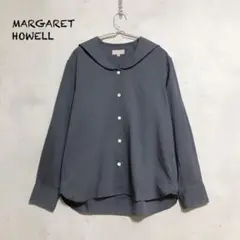 ※高嶺のくるみさん※【限定値下げ】マーガレットハウエル セーラーシャツ 2025年最新】マーガレットハウエル シャツ セーラーカラーの人気