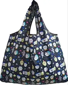 【新品】キャラクターエコバッグ 大容量 ちいかわ ブラック